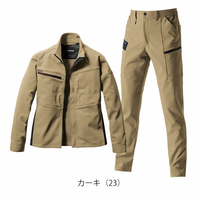 S～3L BURTLE バートル 秋冬作業服 作業着 ジャケット・カーゴパンツ上下セット（カーキ） 9711・9712