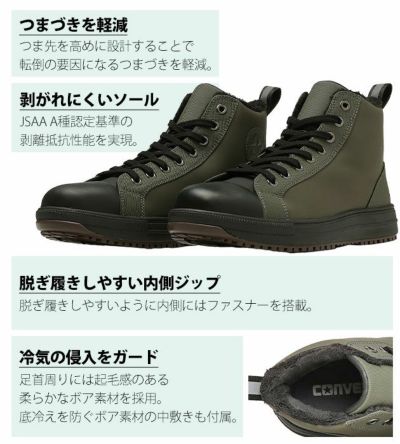 コンバース CONVERS 安全靴 オールスターPS WG II HI 2024年限定モデル 33701650