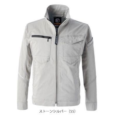 4L～5L EVENRIVER イーブンリバー 秋冬作業服 作業着 ソリッドストレッチジャケット US1607
