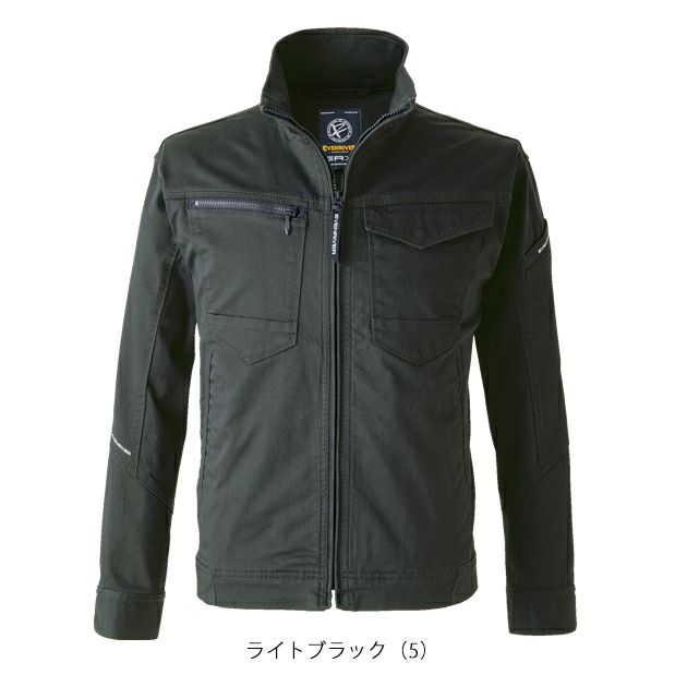 4L～5L EVENRIVER イーブンリバー 秋冬作業服 作業着 ソリッドストレッチジャケット US1607