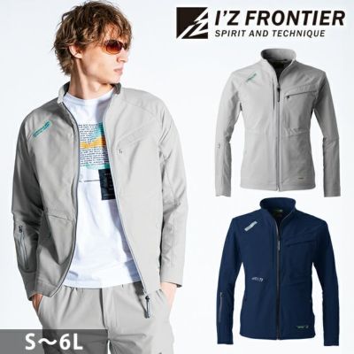 Ryu☆BRIEFING ウィンドブロック ブルゾン袖まで裏地付き⭐ I'Z FRONTIER アイズフロンティア 長袖 モックネックシャツ 秋冬