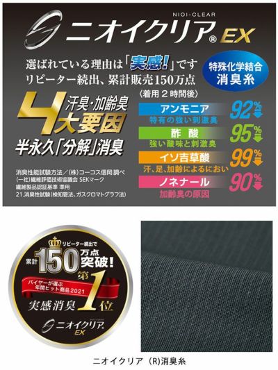 CO-COS コーコス 春夏インナー ニオイクリア 消臭ヘアーバンド G-240