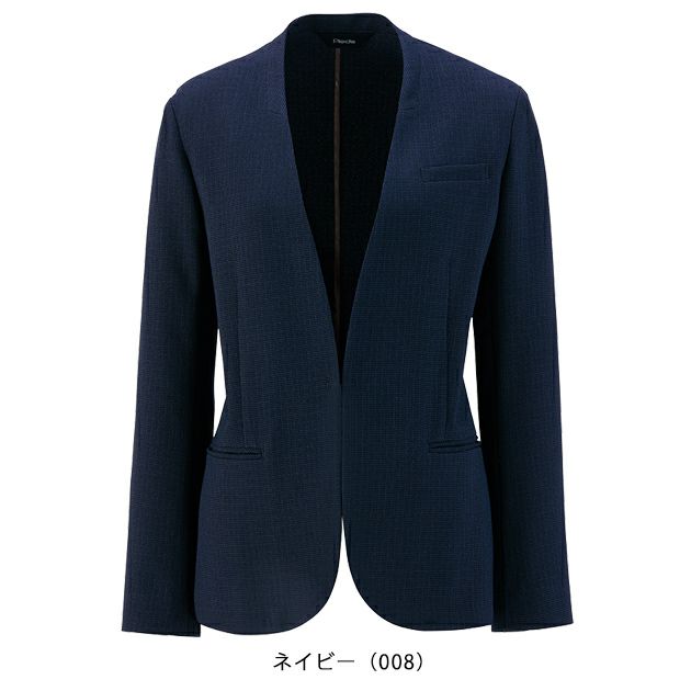 5～15 アイトス 秋冬作業服 作業着 レディースノーカラージャケット 46020