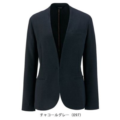 5～15 アイトス 秋冬作業服 作業着 レディースノーカラージャケット 46020