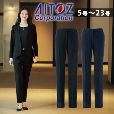 5～15 アイトス 秋冬作業服 作業着 レディーステーパードパンツ 46023