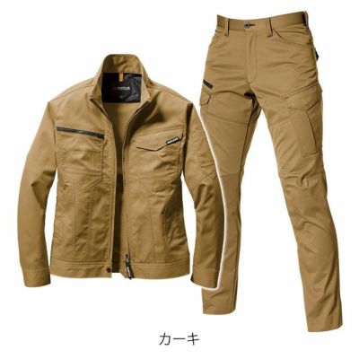 SS～3L BURTLE バートル 秋冬作業服 作業着 ジャケット・パンツ上下セット（カーキ） 1701・1702