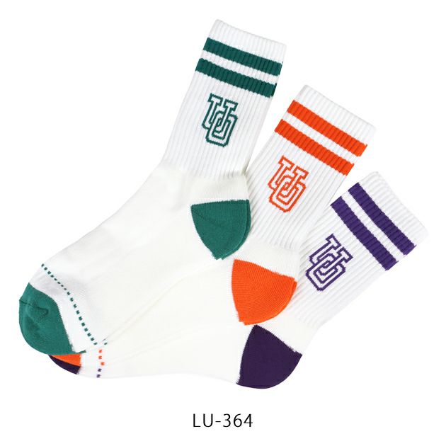 UNIVERSAL OVERALL ユニバーサルオーバーオール 靴下 クルーソックス3足組 LU-366・LU-364