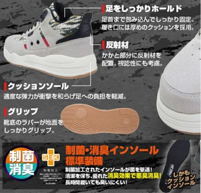 喜多 安全靴 セーフティスニーカー MG-5790