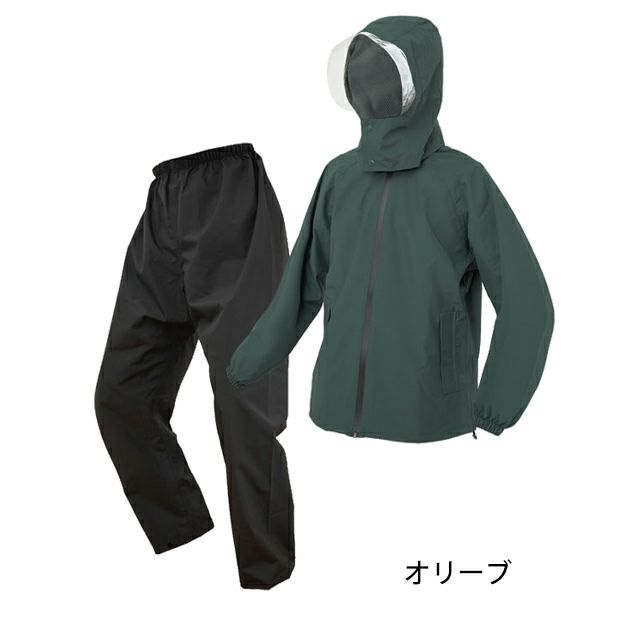 M～8L 富士手袋工業 レインウェア ブレリスストレッチ透湿防水レインスーツ 477-20