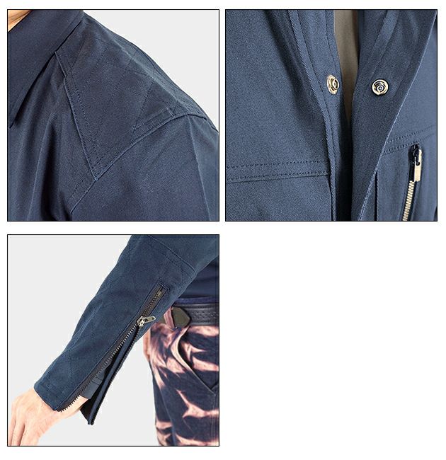 グローキックス GLOW KICK'S 通年作業服 作業着 ストレッチ長袖シャツ GKW-1912 ケイゾック