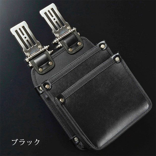 ネクストワーカーズ NEXT WORKERZ 腰道具 腰袋 EXIT 薄型腰袋2段M EXTUKB02MBK