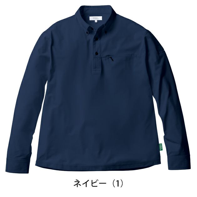 S～4L UniformBEAMS Circus ビームス 春夏作業服 作業着 長袖ポロシャツ（ボタンダウン、胸ポケット有） U7715-50