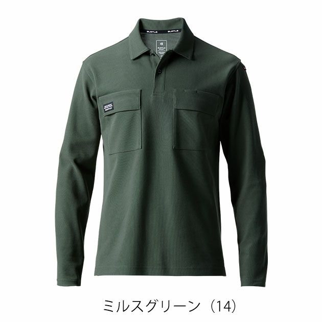 S～4L BURTLE バートル 春夏作業服 作業着 長袖ポロシャツ（ユニセックス） 515