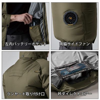 S～XXL BURTLE バートル 空調作業服 作業着 ACブルゾン（ユニセックス） AC2061