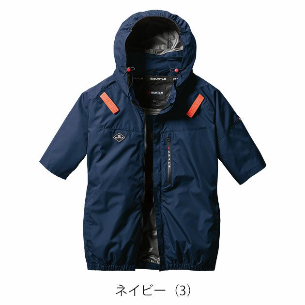 S～XXL BURTLE バートル 空調作業服 作業着 AC半袖ブルゾン（ユニセックス） AC2066