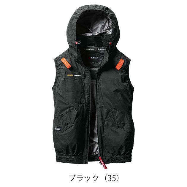 S～XXL BURTLE バートル 空調作業服 作業着 ACベスト（ユニセックス） AC2074