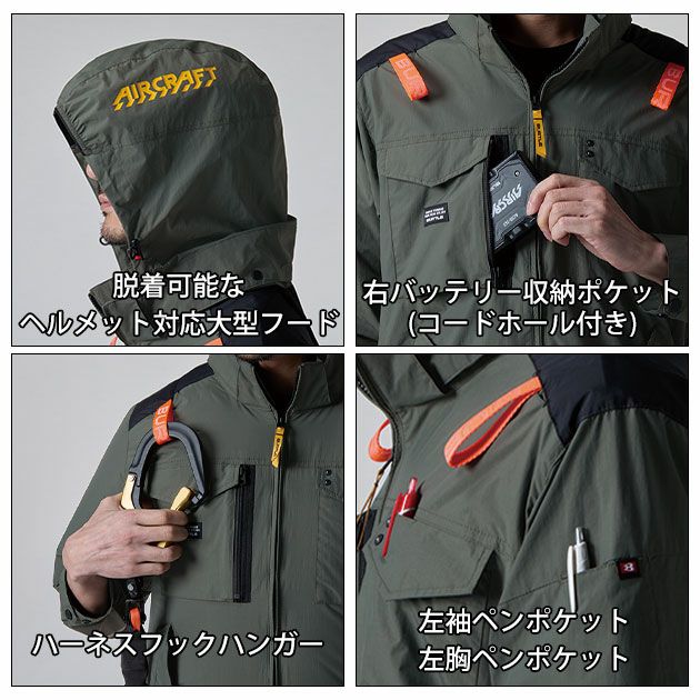 S～XXL BURTLE バートル 空調作業服 作業着 ACタクティカルブルゾン（ユニセックス） 2025年新作 AC1151