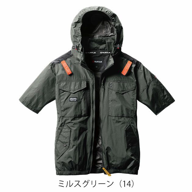 S～XXL BURTLE バートル 空調作業服 作業着 ACタクティカル半袖ブルゾン（ユニセックス） 2025年新作 AC1156