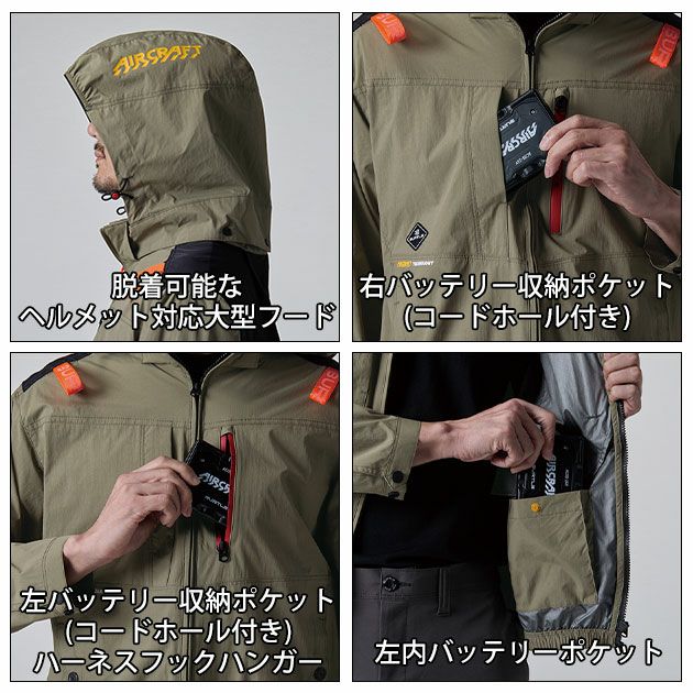 S～XXL BURTLE バートル 空調作業服 作業着 ACベスト（ユニセックス） AC2084