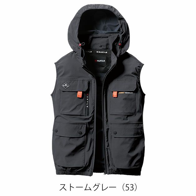 S～XXL BURTLE バートル 空調作業服 作業着 ACベスト（ユニセックス） AC2034