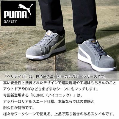PUMA プーマ 安全靴 アイコニック・スエード 64.202.0 64.203.0 64.200