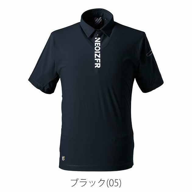 アイズフロンティア 春夏作業服 作業着 超接触冷感ナイロンストレッチ半袖ジップポロシャツ 045