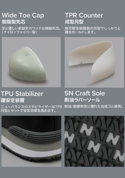 new balance ニューバランス 安全靴 Portsmouth(ポーツマス) PO-113・PO-221・PO-885