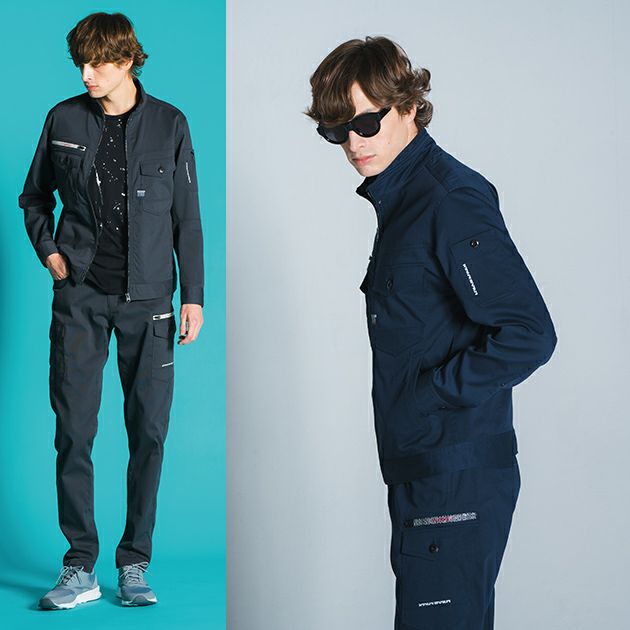 アイズフロンティア 春夏作業服 作業着 ポイントコンタクトストレッチワークジャケット 3150