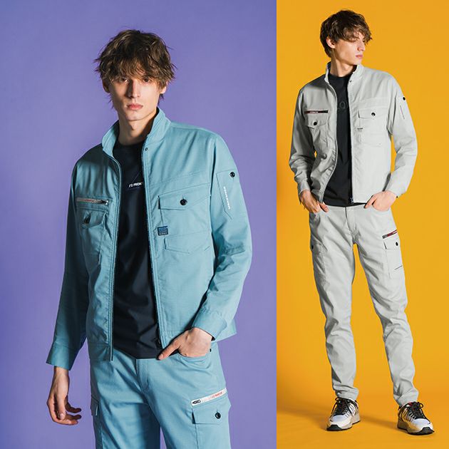 アイズフロンティア 春夏作業服 作業着 ポイントコンタクトストレッチワークジャケット 3150