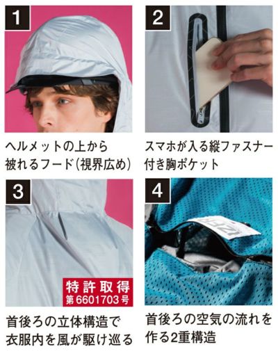 アイズフロンティア 空調作業服 作業着 A.S.S.ワークベスト 10206