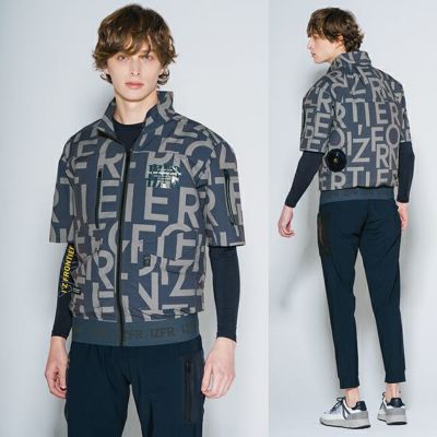 アイズフロンティア 空調作業服 作業着 フルハーネス対応・ユーロテイストA.S.半袖ジャケット 10225