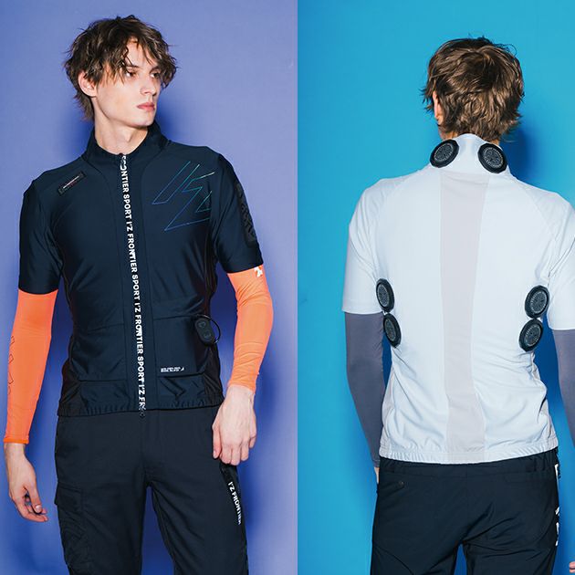 アイズフロンティア 冷却ペルチェ 作業着 冷却ペルチェ専用半袖フリージングコールドジャケット＆デバイス・バッテリーセット PS124