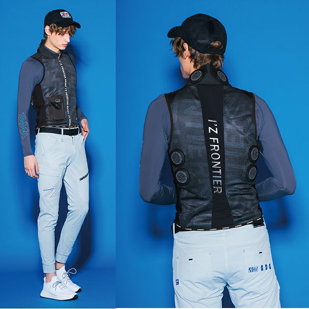 アイズフロンティア 冷却ペルチェ 作業着 冷却ペルチェ6個タイプインナーベスト＆デバイス・バッテリーセット PS1076