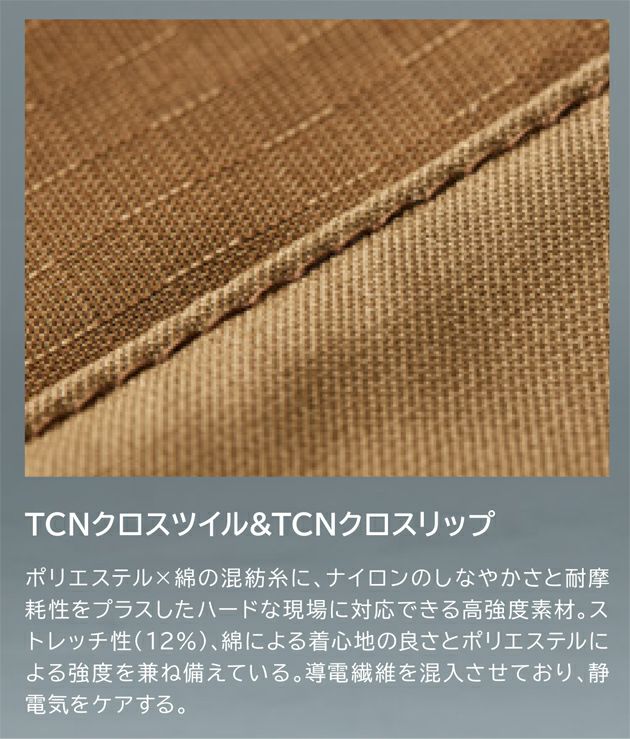 TSDESIGN 藤和 春夏作業服 作業着 TCNクロスニッカーズハーフパンツ 55355