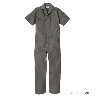 Dickies ディッキーズ つなぎ服 作業着 ライトT/C ストレッチ 半袖ツナギ D-6702