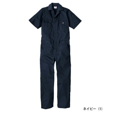 Dickies ディッキーズ つなぎ服 作業着 ライトT/C ストレッチ 半袖ツナギ D-6702