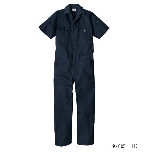 Dickies ディッキーズ つなぎ服 作業着 ライトT/C ストレッチ 半袖ツナギ D-6702