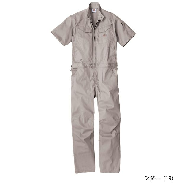 Dickies ディッキーズ つなぎ服 作業着 ストレッチヘリンボーン 半袖ツナギ D-912