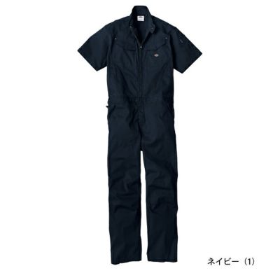 Dickies ディッキーズ つなぎ服 作業着 ストレッチヘリンボーン 半袖ツナギ D-912