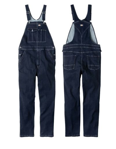 Dickies ディッキーズ つなぎ服 作業着 ストレッチシルキーデニムオーバーオール D-689