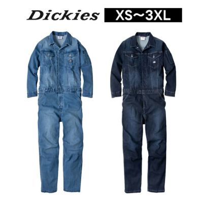 Dickies ディッキーズ つなぎ服 作業着 ストレッチシルキーデニムツナギ D-686