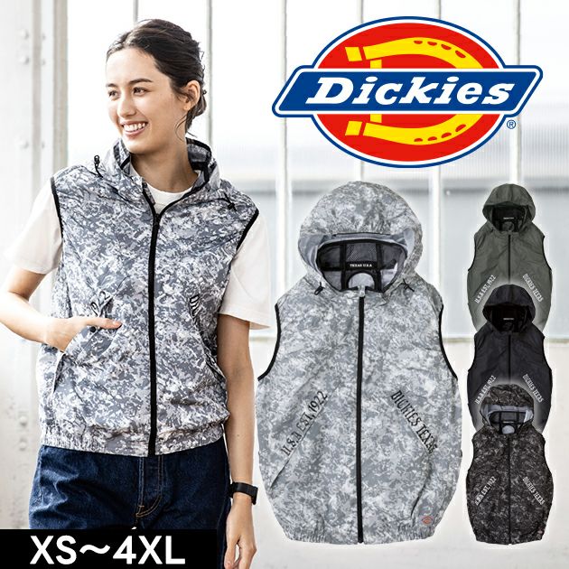 M～5L Dickies 作業着 空調作業服 ディッキーズ空調風神服