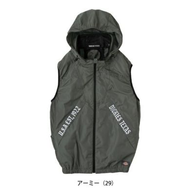 Dickies ディッキーズ 空調作業服 作業着 ボルトクール ベスト(ペルチェ ネックホルダー付) D-339