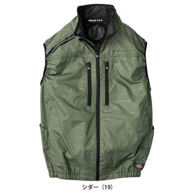 Dickies ディッキーズ 空調作業服 作業着 ボルトクール 日傘遮熱(R) ベスト(ペルチェ ネックホルダー付) D-229