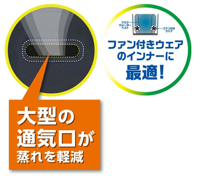 S～LL ビッグボーン 保冷ベスト 作業着 アクアウォーターベスト（スリークォーターズ） AT501