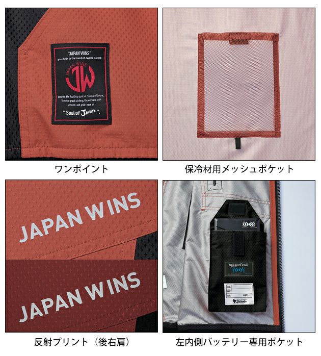 4L 自重堂 空調服 作業着 空調服（R)ベスト 54210