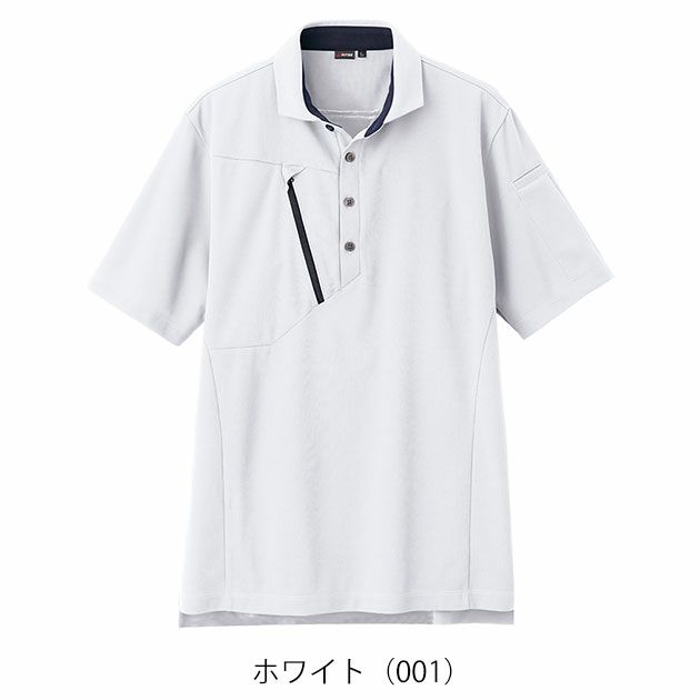 6L アイトス 春夏作業服 作業着 半袖ポロシャツ（男女兼用） AZ-50016