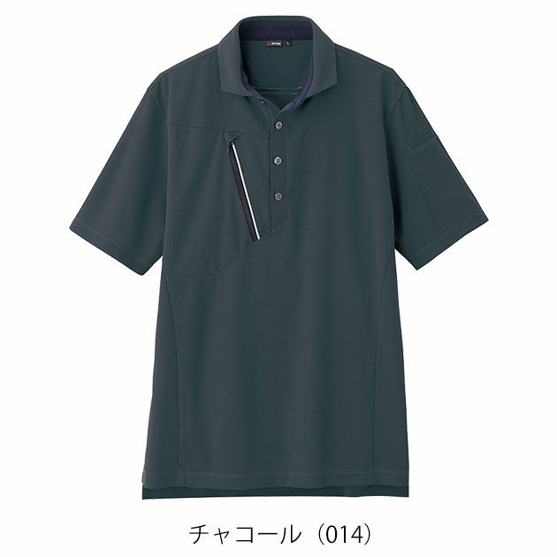 6L アイトス 春夏作業服 作業着 半袖ポロシャツ（男女兼用） AZ-50016