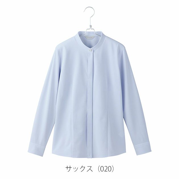 5～15 アイトス 通年作業服 作業着 レディース長袖スタンドカラーブラウス HCB4131