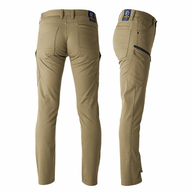 S～5L EVENRIVER イーブンリバー 春夏作業服 作業着 ソリッドストレッチライトファスナーカーゴ US1703